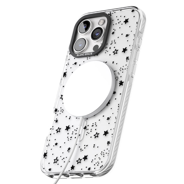 iPhone 16 Pro Max Solid Stars Black Impact Phone Case