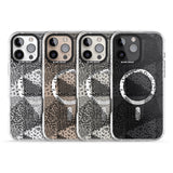 iPhone 16 Pro Max Pattern Mashup (Black) Black Impact Phone Case