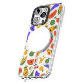 iPhone 16 Pro Max Mixed Kawaii Food Icons - Clear Black Impact Phone Case