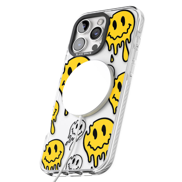 iPhone 16 Pro Max Face Melt Black Impact Phone Case