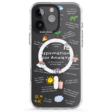 iPhone 16 Pro Max Anxiety White Text Black Impact Phone Case