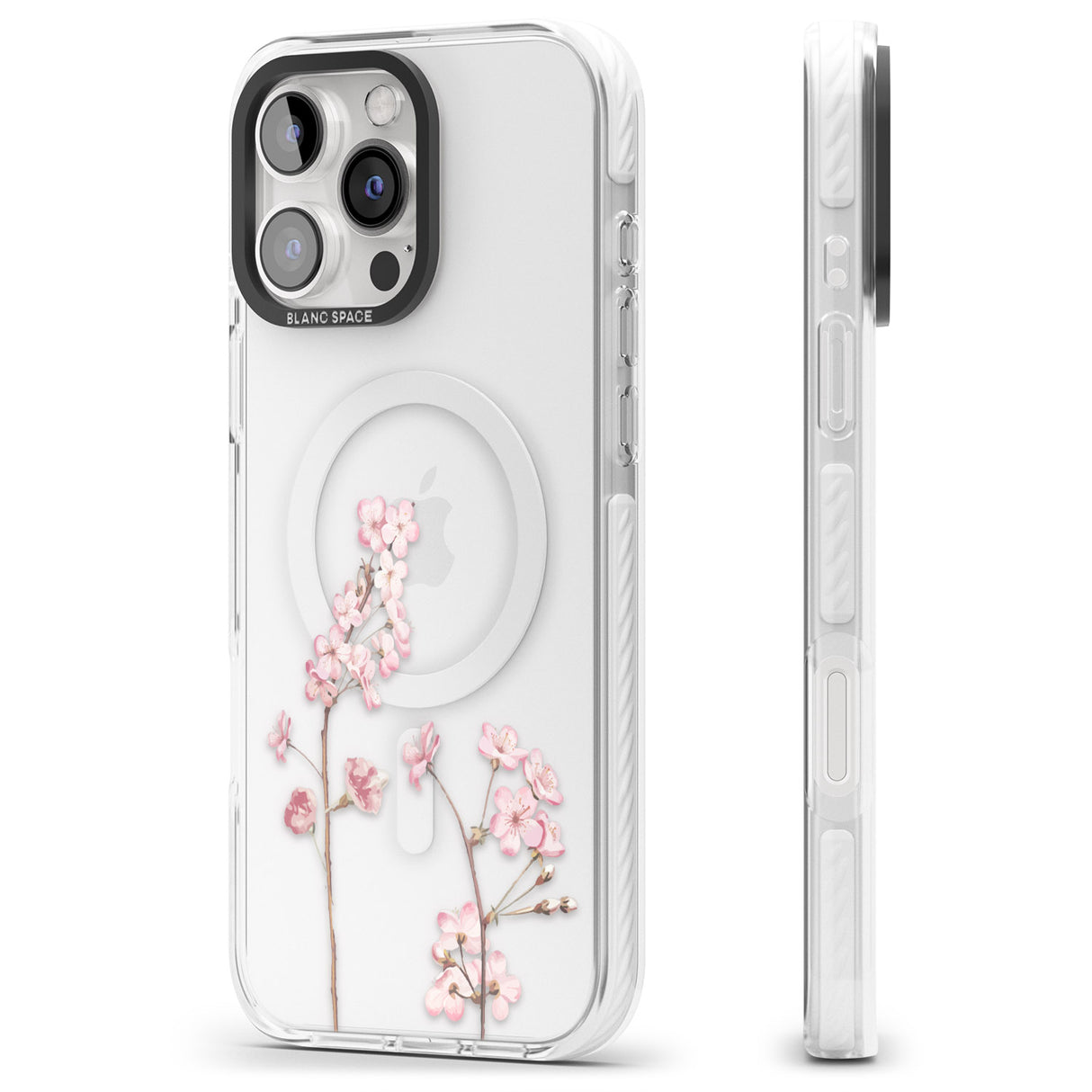 iPhone 16 Pro Max Blossom Flower Black Impact Phone Case