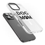 iPhone 16 Pro Max Dog Mom Paw Print Black Impact Phone Case