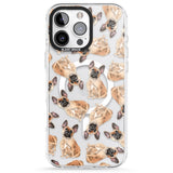 iPhone 16 Pro Max French Bulldog Watercolour Dog Pattern Black Impact Phone Case