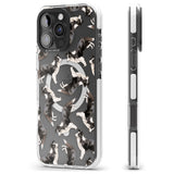 iPhone 16 Pro Max Border Collie Watercolour Dog Pattern Black Impact Phone Case