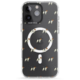 iPhone 16 Pro Max Jack Russell Terrier Dog Pattern Clear Black Impact Phone Case