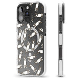 iPhone 16 Pro Max Boston Terrier Watercolour Dog Pattern Black Impact Phone Case