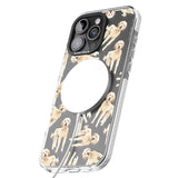 iPhone 16 Pro Max Goldendoodle Watercolour Dog Pattern Black Impact Phone Case