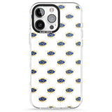 iPhone 16 Pro Max Gold Eyes Psychedelic Eyes Pattern Black Impact Phone Case