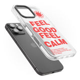 iPhone 16 Pro Max Feel Good Feel Calm (Red) Black Impact Phone Case