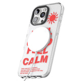 iPhone 16 Pro Max Feel Good Feel Calm (Red) Black Impact Phone Case