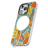 iPhone 16 Pro Max Pastel Toned Autumn Leaves Black Impact Phone Case