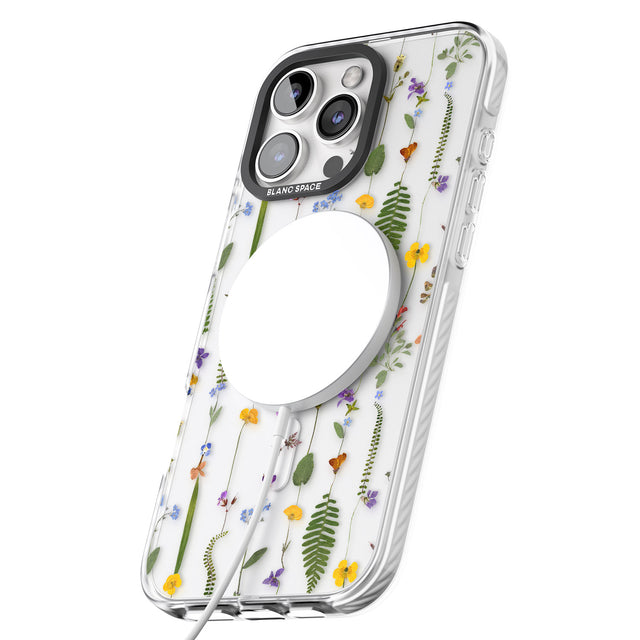 iPhone 16 Pro Max Wildflower Chain Black Impact Phone Case