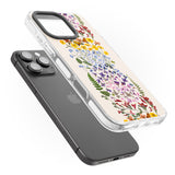 iPhone 16 Pro Max Wildflower Stripe Design - Cream Black Impact Phone Case