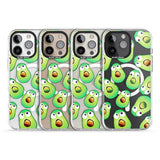 iPhone 16 Pro Max Shocked Avocados Black Impact Phone Case