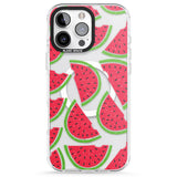 iPhone 16 Pro Max Watermelon Pattern Black Impact Phone Case