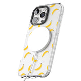 iPhone 16 Pro Max Banana Pattern Black Impact Phone Case