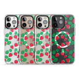 iPhone 16 Pro Max Strawberry Pattern Black Impact Phone Case