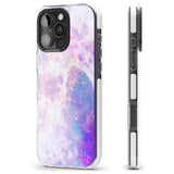 iPhone 16 Pro Max Purple & Blue Galaxy Pattern Design Black Impact Phone Case