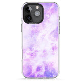 iPhone 16 Pro Max Purple Galaxy Pattern Design Black Impact Phone Case