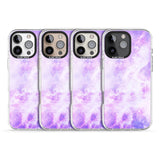 iPhone 16 Pro Max Purple Galaxy Pattern Design Black Impact Phone Case