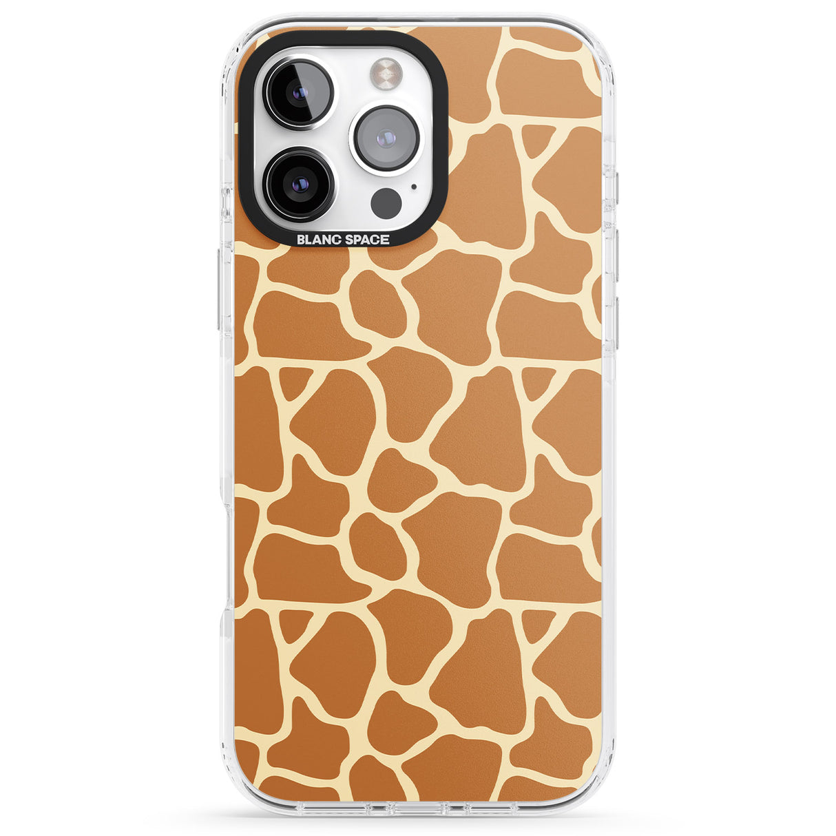 iPhone 16 Pro Max Giraffe Pattern Black Impact Phone Case