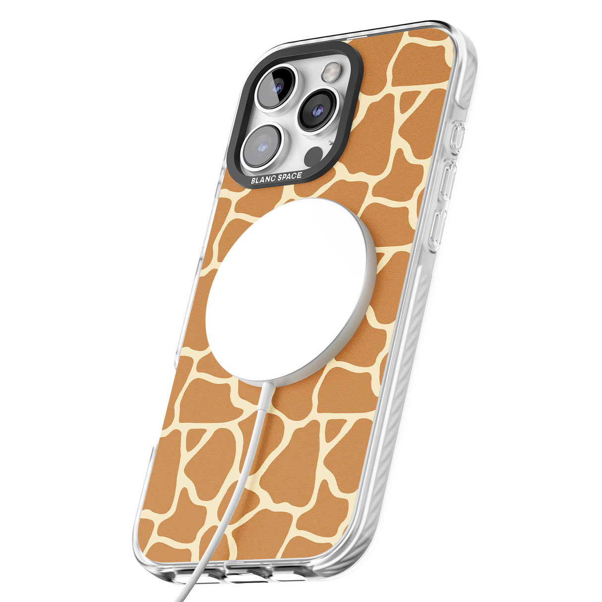 iPhone 16 Pro Max Giraffe Pattern Black Impact Phone Case