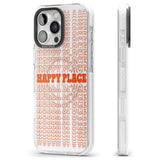 iPhone 16 Pro Max Happy Place (Orange) Black Impact Phone Case + Magsafe