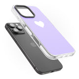 iPhone 16 Pro Max Single Heart White & Pale Purple Black Impact Phone Case