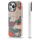 iPhone 16 Pro Max Vintage Japanese Illustrations Japanese City Black Impact Phone Case