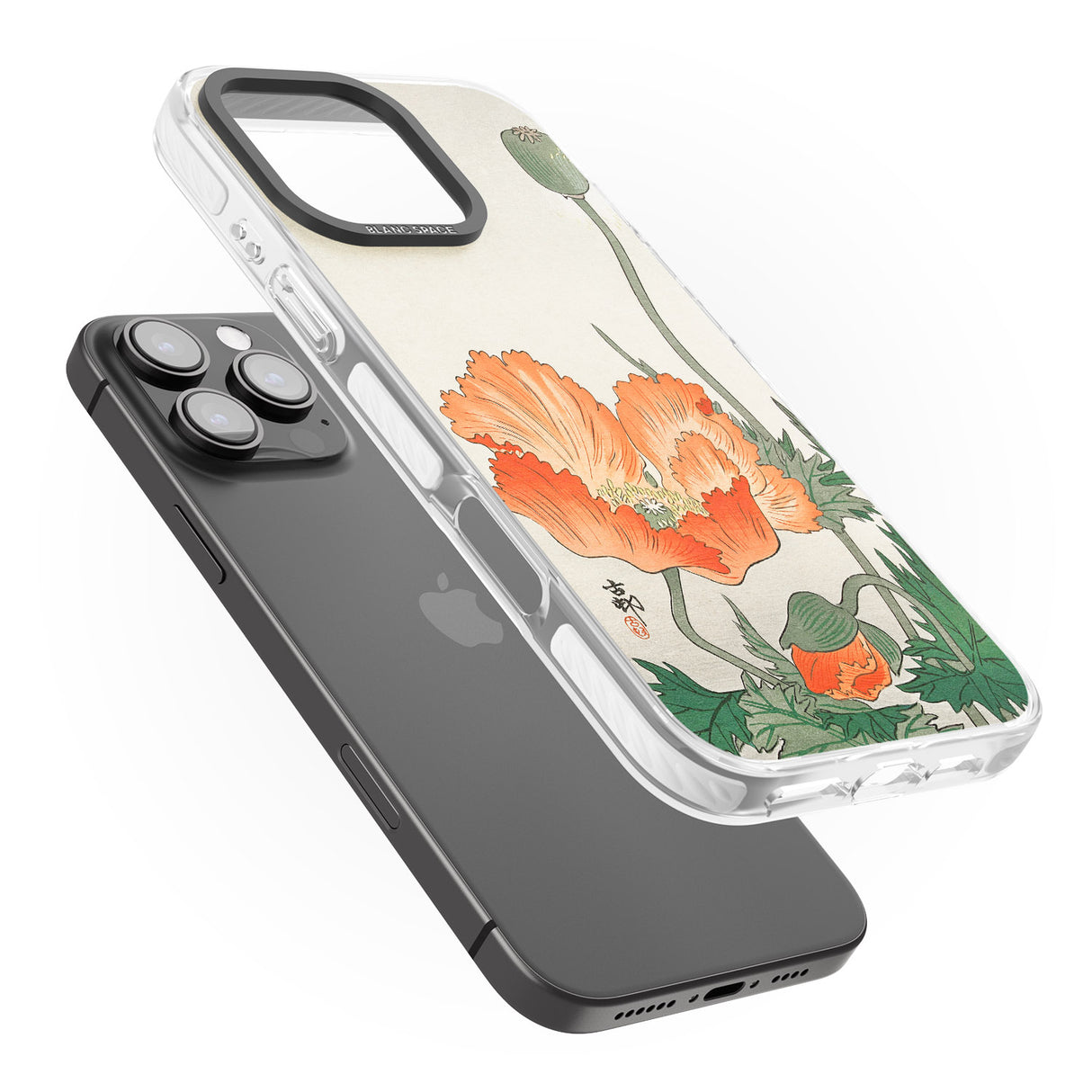 iPhone 16 Pro Max Birds and Plants by Ohara Koson Black Impact Phone Case + Magsafe