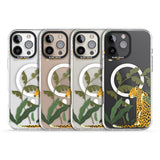 iPhone 16 Pro Max Large Jaguar Clear Jungle Cat Pattern Black Impact Phone Case