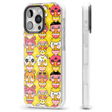 iPhone 16 Pro Max Ramen Noodle Kawaii Pattern Black Impact Phone Case