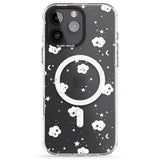 iPhone 16 Pro Max Stars & Clouds Black Impact Phone Case