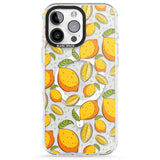 iPhone 16 Pro Max Lemon Pattern Black Impact Phone Case