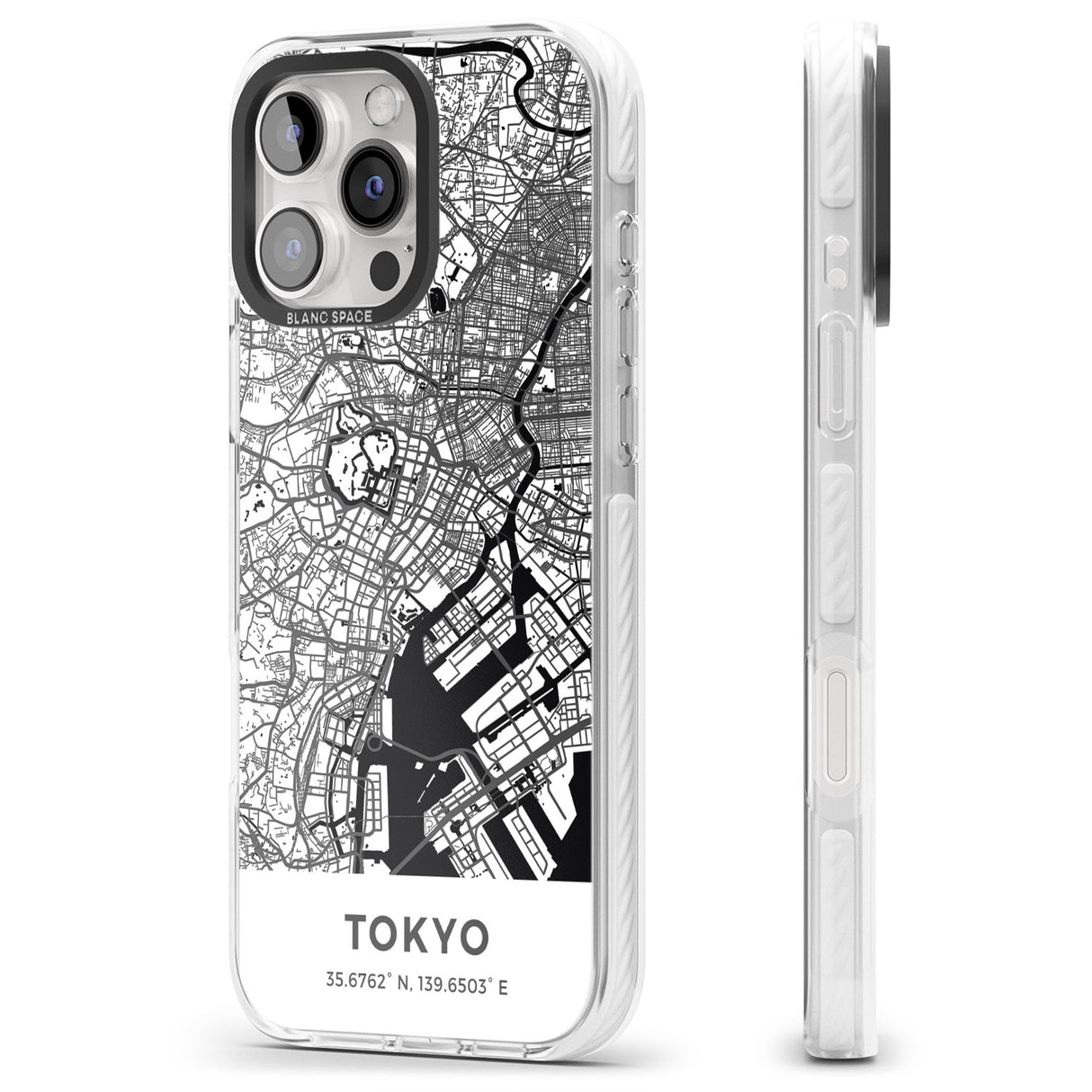 iPhone 16 Pro Max Map of Tokyo, Japan Black Impact Phone Case