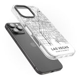 iPhone 16 Pro Max Map of Las Vegas, Nevada Black Impact Phone Case