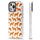 iPhone 16 Pro Max Tigers on Clear Pattern Black Impact Phone Case