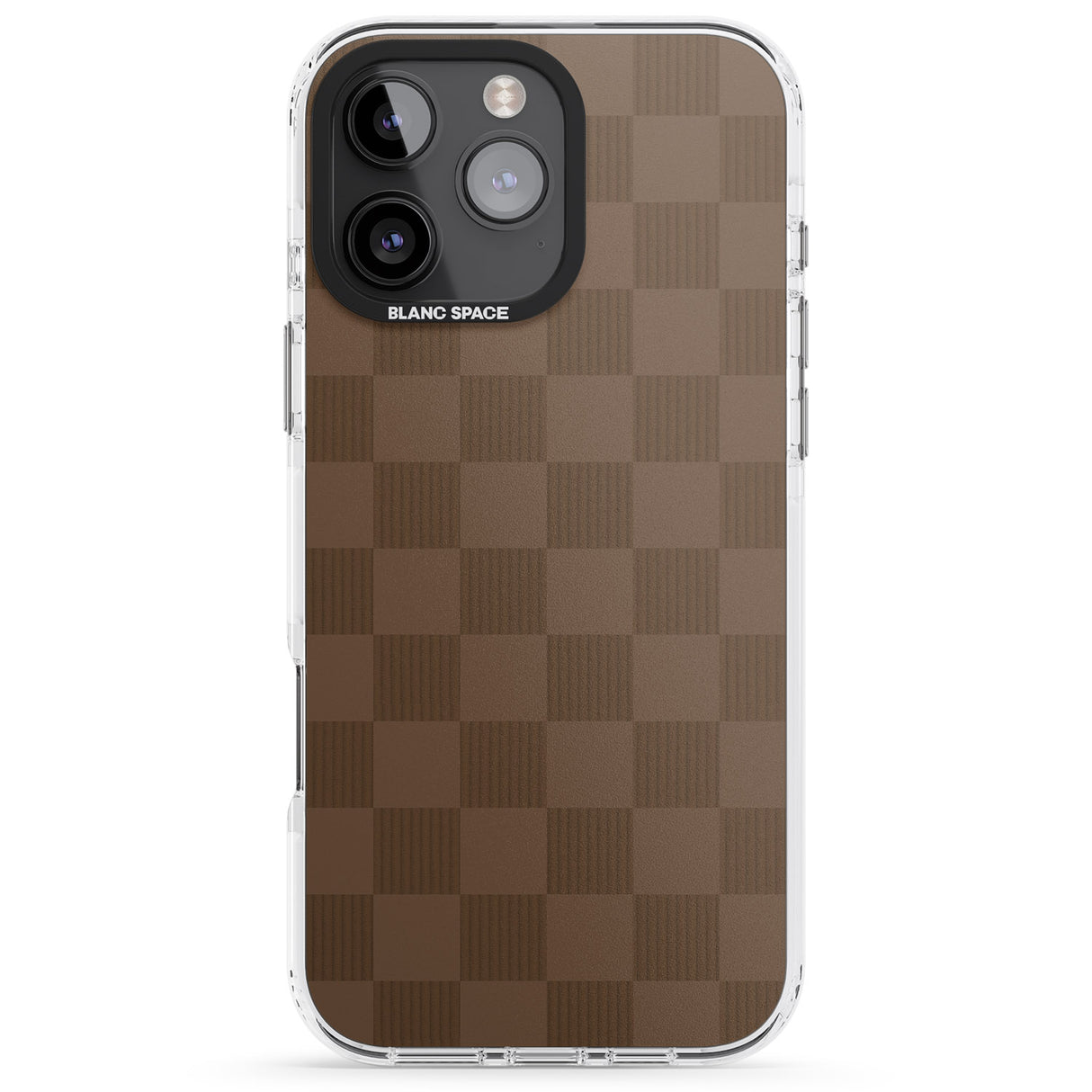 iPhone 16 Pro Max CHOCOLATE CHECKERED Black Impact Phone Case + Magsafe