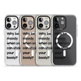 iPhone 16 Pro Max Why be moody? Black Impact Phone Case