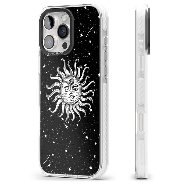 iPhone 16 Pro Max Mystic Sun Moon Black Impact Phone Case