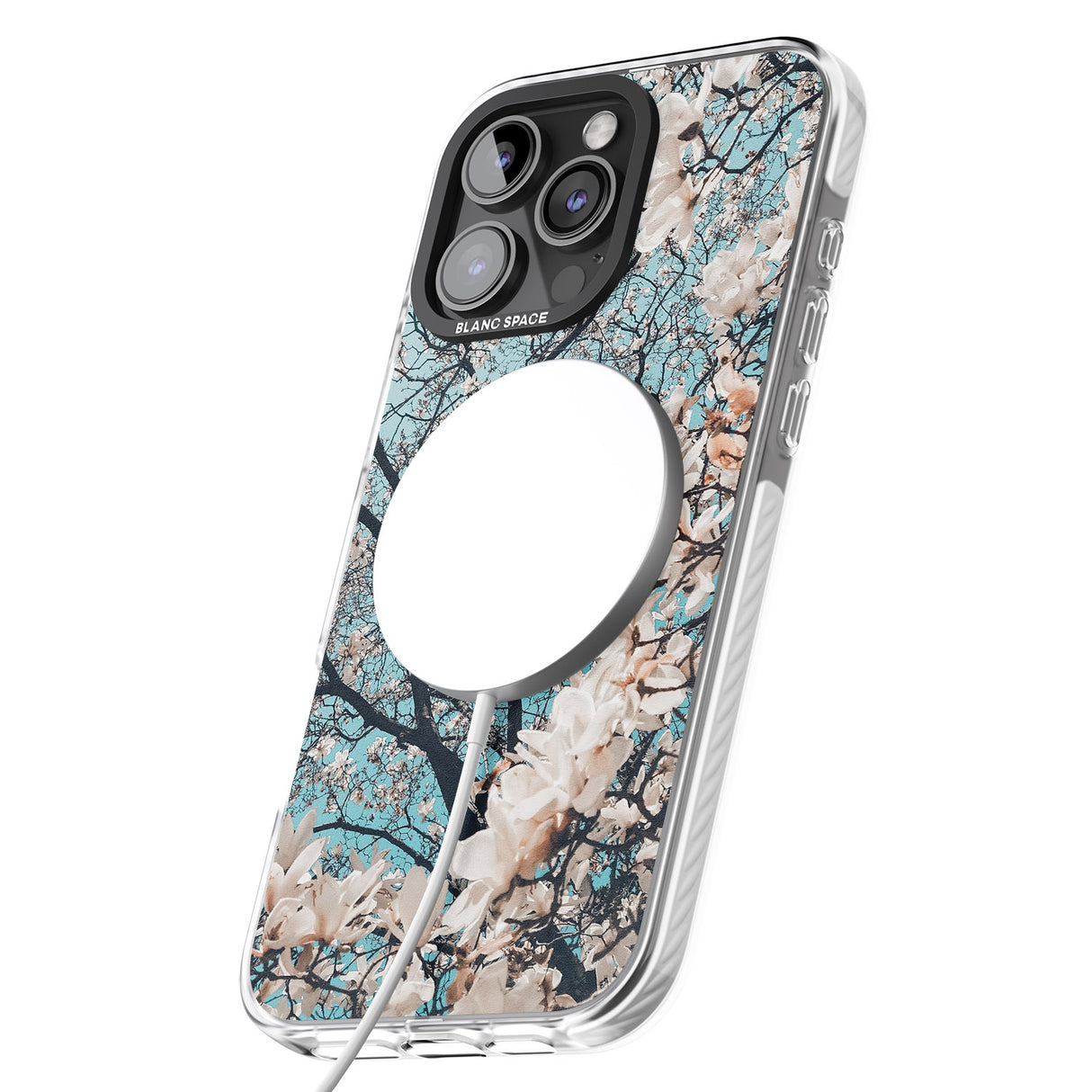 iPhone 16 Pro Max Magnolia Tree Photograph Black Impact Phone Case