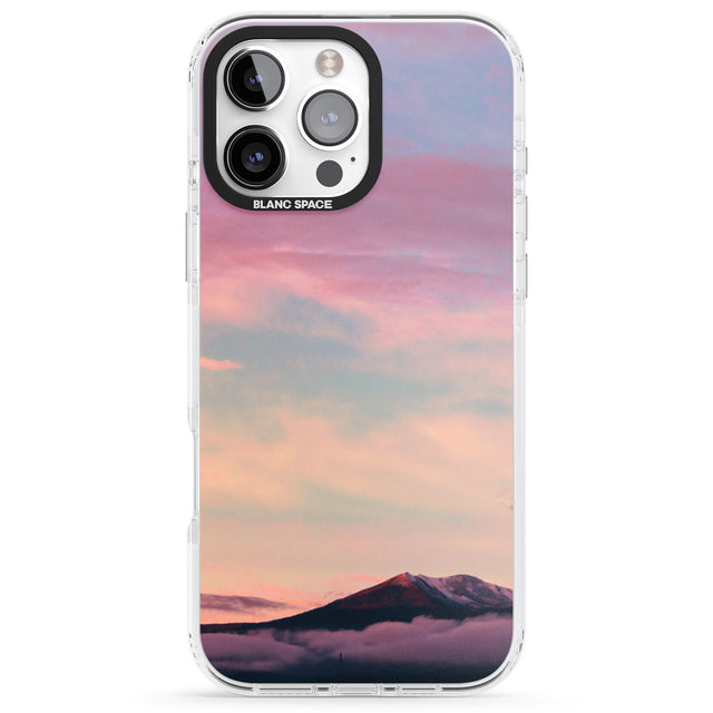 iPhone 16 Pro Max Cloudy Sunset Photograph Black Impact Phone Case