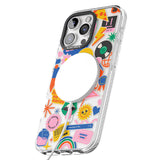 iPhone 16 Pro Max Nostalgic Stickers #1 Black Impact Phone Case