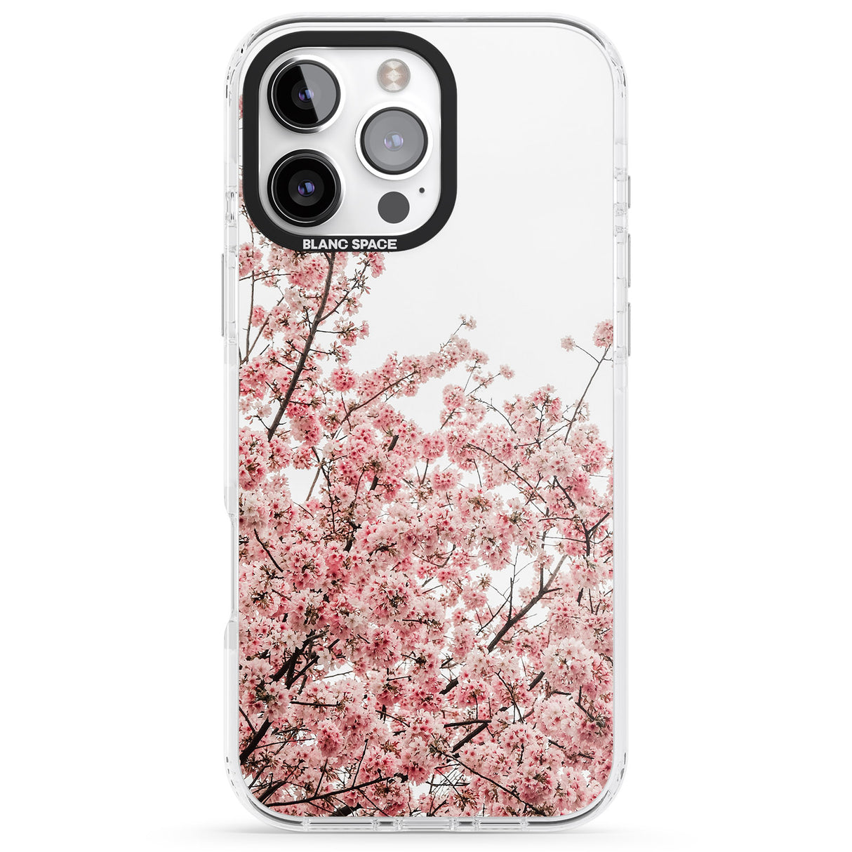 iPhone 16 Pro Max Cherry Blossoms - Real Floral Photographs Black Impact Phone Case