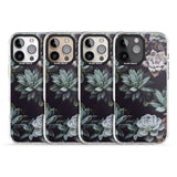 iPhone 16 Pro Max Mixed Succulents - Real Botanical Photographs Black Impact Phone Case