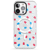 iPhone 16 Pro Max Kawaii Pill Pattern Black Impact Phone Case