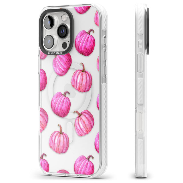 Pink Pumpkins Impact Magsafe Phone Case for iPhone 16 Pro, iPhone 16 Pro Max