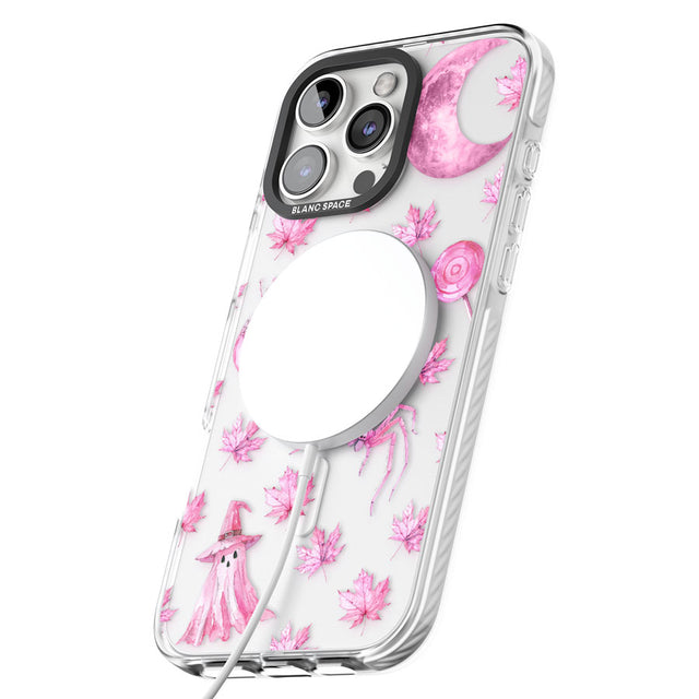 Pink Moon & Maple Impact Magsafe Phone Case for iPhone 16 Pro, iPhone 16 Pro Max