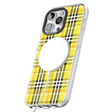 iPhone 16 Pro Max Yellow Plaid Black Impact Phone Case